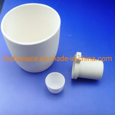 Ceramics High Pure Lab Alumina Ceramic Crucible, High Density Slip Casting Corrosion Resistance Alumina Ceramic Crucible